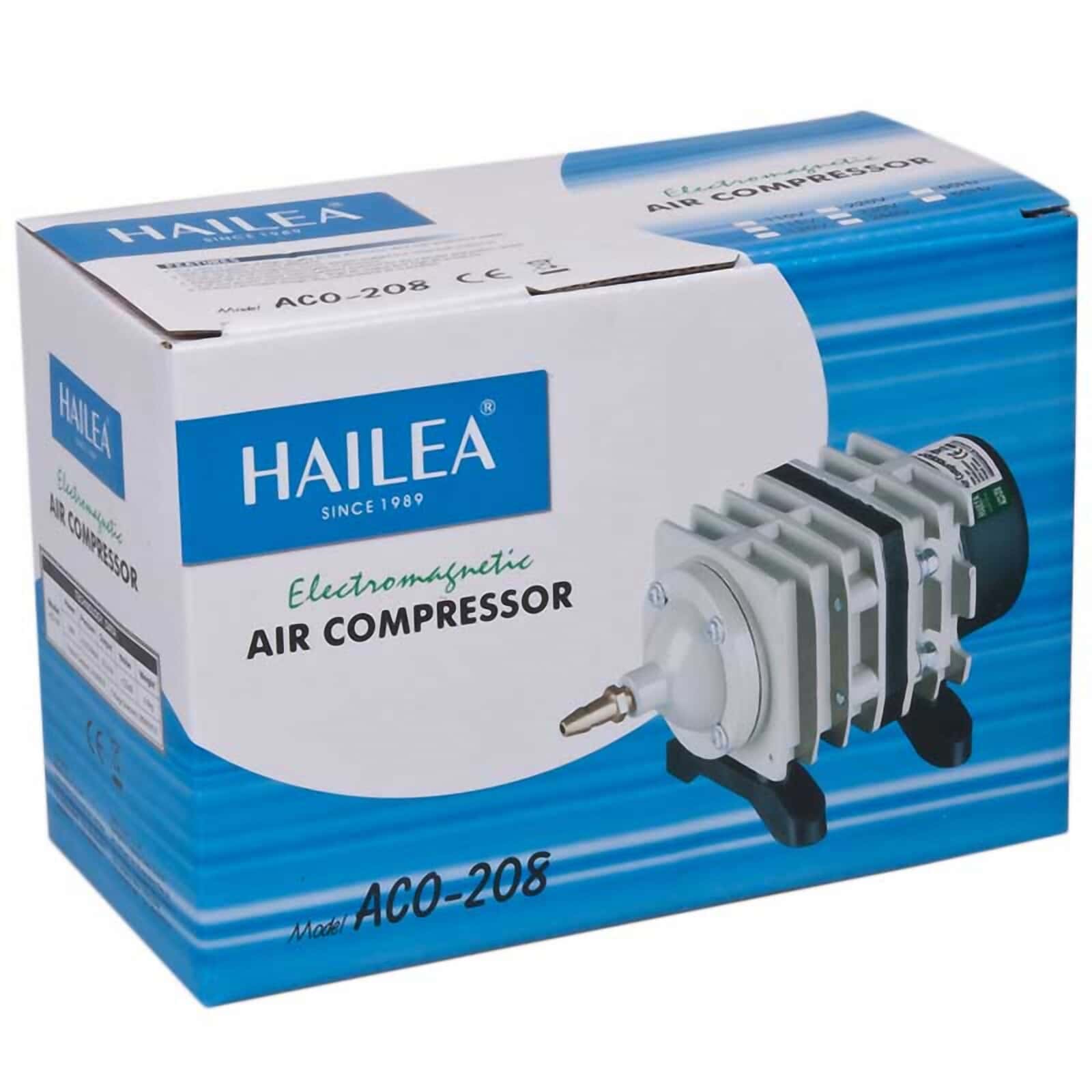 Hailea HAP 100 Membrankompressor Eisfreihalter für den Gartenteich Koi Belüfter 