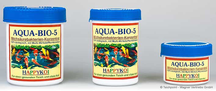 3 gebindegrößen Milchsäurebakterien Aqua-Bio-5 von Happykoi